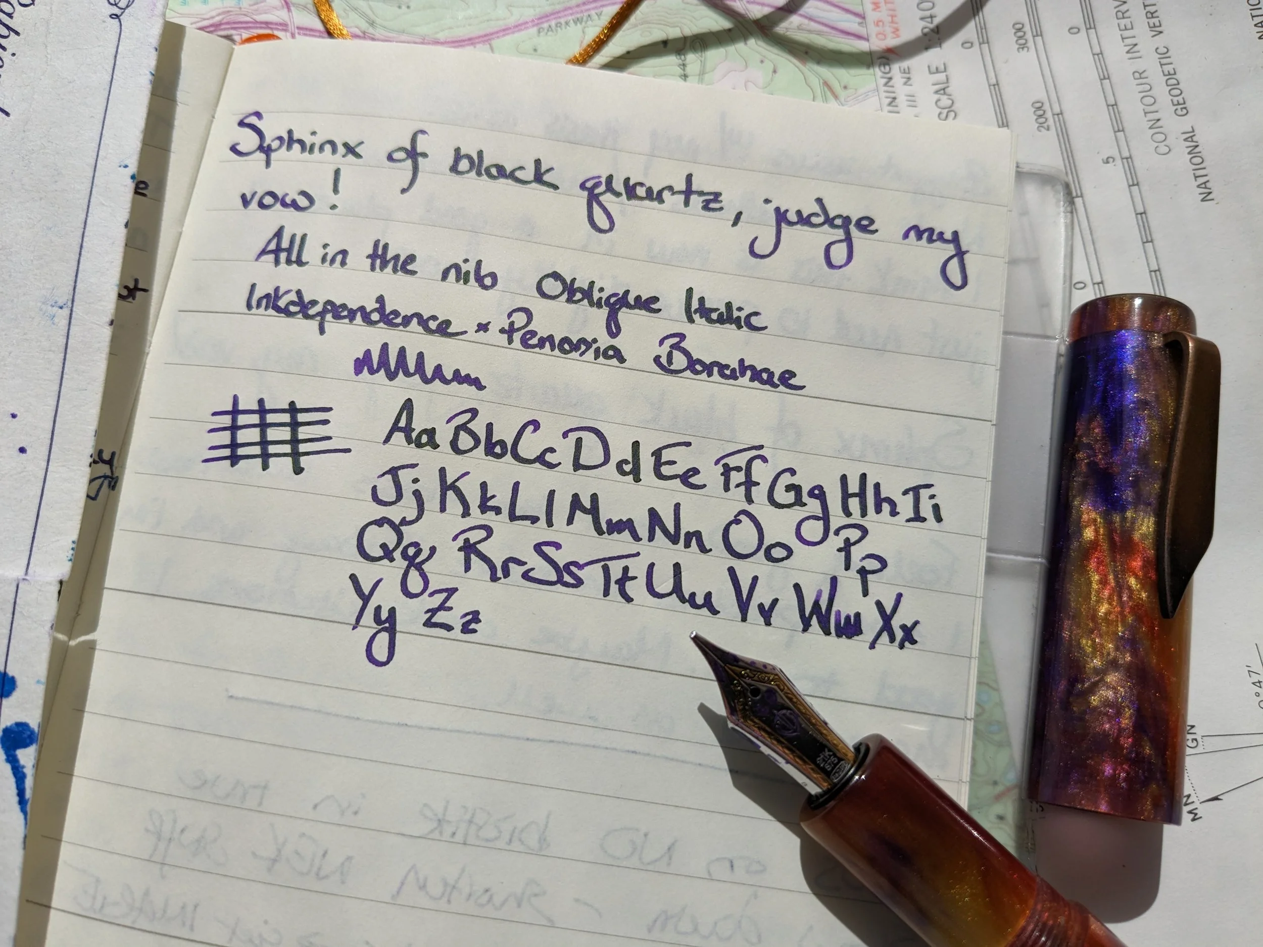 Pen Show Nib Grinds: Oblique Italic By All In The Nib — The Pen Addict